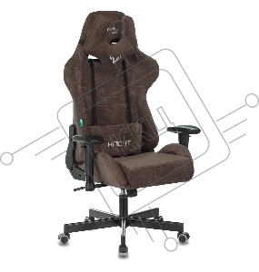 Кресло игровое Бюрократ VIKING KNIGHT LT10 FABRIC коричневый крестовина металл/пластик