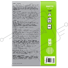 Фотобумага Cactus CS-MA6180100 A6/180г/м2/100л./белый матовое для струйной печати