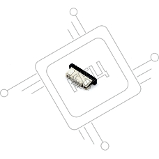 Разъем FPC  Half Coverage Bottom Contact 0.8K-BX-4PWB 4 pin высота 2мм шаг 0,8мм