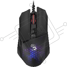 Мышь проводная A4Tech Bloody W65 Max Mini черный, 12000 dpi, USB, кнопки - 9