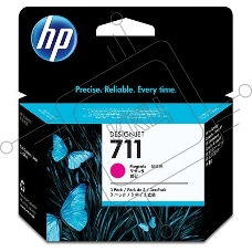 Картридж струйный HP №711 CZ135A пурпурный x3уп. для HP DJ T120/T520