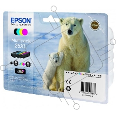 Картридж струйный Epson C13T26364010 черный/голубой/желтый/пурпурный набор карт. для Epson XP-600/605/700/710/800