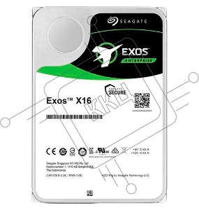 Жесткий диск SEAGATE 16Tb, ST16000NM002G, SAS Exos X16, 7200 rpm, 256Mb buffer