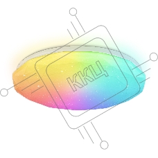 Светодиодный светильник RGB Ambrella light FZ417 WH белый IP20 46W 3000K-6500K+RGB D380*60 (ПДУ ИК)