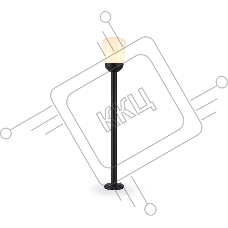Светильник Ambrella light ST2095 BK/FR черный/белый матовый IP54 E27 max 40W D150*950