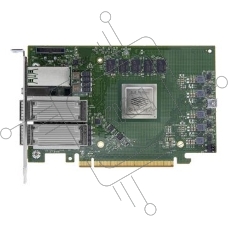 Плата сетевого контроллера, Mellanox Bluefield-2 P-Series SmartNIC 100GbE Dual-Port QSFP56, PCIe Gen4 x16, Crypto Disabled, 16GB on-board DDR, 1GbE OOB management, Tall Bracket, FHHL. (SSTMBF2H516ACENOT)