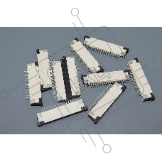 Разъем FPC Half Coverage Bottom Contact 1.0K-BX-16PWB 16 pin высота 2мм шаг 1мм 10 шт