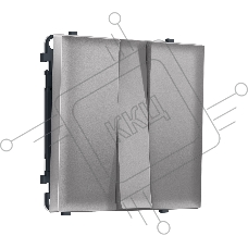 Комплект механизма 3-кл выключателя SIGMA Сталь матовый 10A-250V QUANT PRO (SP5050, PR133)