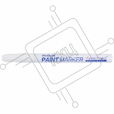 Маркер-краска MunHwa «Extra Fine Paint Marker» 1 мм, белая, нитрооснова
