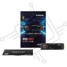 Накопитель SSD Samsung 990 PRO, 1000GB, PCIe 4.0 x4, M.2 2280, NVMe, R/W 7450/6900
