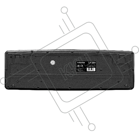 Клавиатура ExeGate EX293971RUS LY-331S (USB, полноразмерная, влагозащищенная, 104кл., Enter большой, длина кабеля 1,7м, черная, RTL)