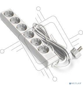 Удлинитель ExeGate EX285830RUS  ECE-6-1.8W (6 евророзетки с заземлением, 1.8м, белый)