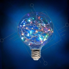 Филаментная светодиодная лампа General GLDEN-G95SW-1-230-E27-RGB