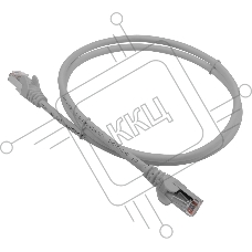 Кабель Патч-корд LANMASTER LSZH FTP cat.5e, 3.0 м, серый
