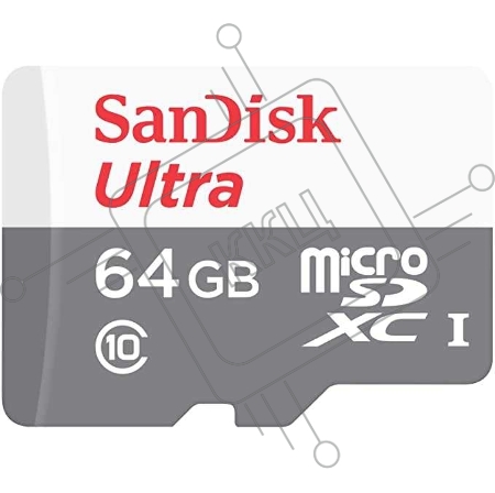 Флеш карта microSD 64GB SanDisk microSDXC Class 10 Ultra UHS-I 100MB/s