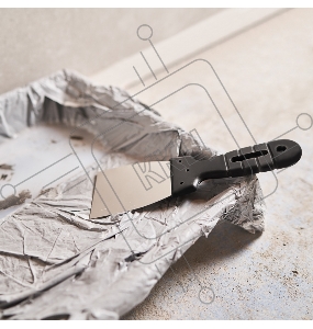 Шпатель 80 мм нержавеющая сталь, пластмассовая ручка REXANT