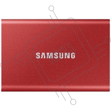 Твердотельный накопитель Samsung SSD 2TB T7, USB Type-C, R/W 1000/1050MB/s, красный