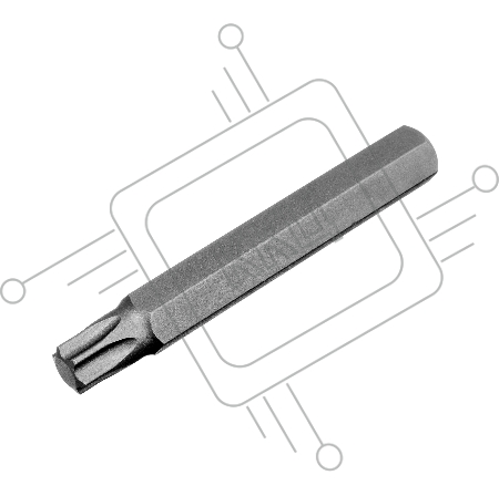 Набор бит TORX, хвостовик-шестигранник, 10 мм, CrV, 15 предм.// Stels