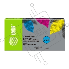 Картридж струйный Cactus CS-F9K17A (728XXL) голубой (300 мл) для HP DesignJet T730, T830