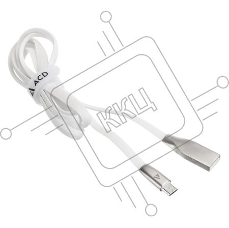 USB кабель ACD-Infinity MicroUSB ~ USB-A TPE, 1.2м, белый (ACD-U922-M1W)