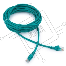 Патч-корд UTP Cablexpert кат.5e, 5м, литой, многожильный (зелёный)