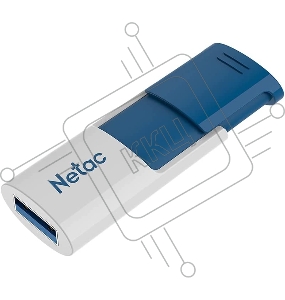 Флеш Диск Netac U182 Blue 256Gb <NT03U182N-256G-30BL>, USB3.0, сдвижной корпус, пластиковая бело-синяя