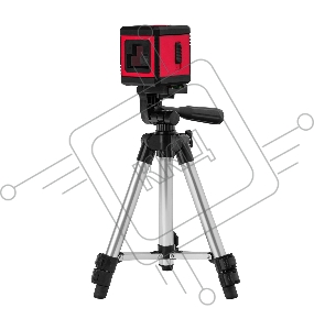 Лазерный уровень XQB RED Pro SET, 10 м, красный луч, батарейки, штатив// MTX