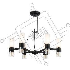 Люстра Ambrella light LH55104/6 BK/FR/TI черный/белый матовый/янтарь E14*6 max 40W D650*1080