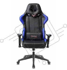 Кресло игровое Бюрократ VIKING 5 AERO BLUE черный/синий искусственная кожа