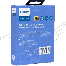 Кабель аудио-видео Philips 4K 30 Гц Full HD HDMI (m)/HDMI (m) 1.5м. позолоч.конт. черный