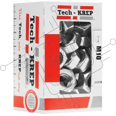 Гайка Tech-Krep DIN934 шестигранная оцинк. М10 (50 шт) - коробка с ок. 105249