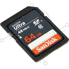 Флеш карта SD 64GB SanDisk SDXC Class 10 UHS-I Ultra 48MB/s