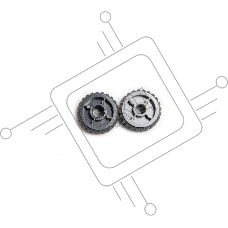 Комлект роликов захвата Lexmark E260/E460/X264/X36x/X46x, 2шт  (40X5440) JPN