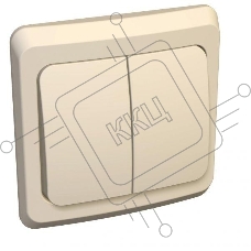 Выключатель 2-кл. СП Этюд 10А IP20 крем. SchE BC10-002K