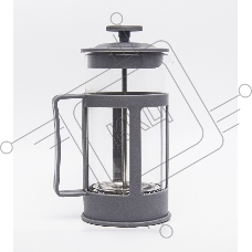 Френч-пресс TECO, TС-P1060-GR(серый) 0,6 л. из пластика и стекла цветной