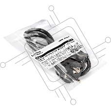 Кабель питания ExeGate Power PC-1P (Евровилка Schuko->C13, VDE-250V-3*1.0mm2, медь, черный, 16A, 1м)