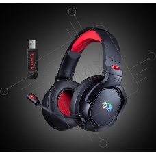 Нaушники Defender WIRELESS 2.4GHZ 7.1 NOMEN RGB 71279 REDRAGON