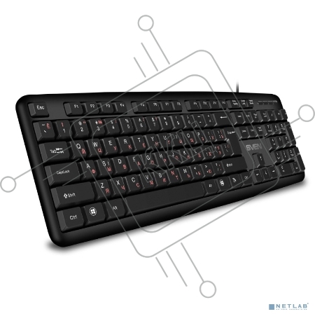 Клавиатура SVEN KB-S230 чёрная (104кл, каб. 2м)
