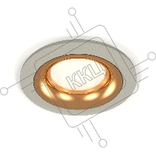 Комплект встраиваемого светильника Ambrella light XC7623005 SGR/PYG серый песок/золото желтое полированное MR16 GU5.3 (C7623, N7014)