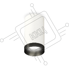 Светильник Ambrella Light XS6322021 SWH/PBK белый песок/черный полированный MR16 GU5.3 (C6322, N6131)