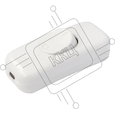 Выключатель Bylectrica Выкл. на шнур двухполюсный 6А, белый (ВШ21 6-002)