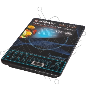 Плита Электрическая Endever Skyline IP-28 2000Вт, цвет варочной поверхности черный, дно посуды от 12-28 см, 8 авто программ, таймер   