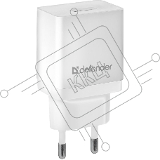 Сетевой адаптер Defender 1xUSB, 5V/2.1А, белый , пакет (EPA-10) (83549)