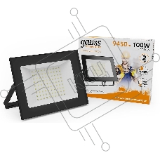 Прожектор светодиодный GAUSS 613527100  LED 100W 6700lm IP65 3000К черный 1/14