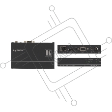 Приемник Kramer Electronics TP-580RXR сигнала HDMI, RS-232 и ИК из кабеля витой пары (TP), до 180 м