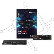 Накопитель SSD Samsung 990 PRO, 2TB, PCIe 4.0 x4, M.2 2280, NVMe, R/W 7450/6900