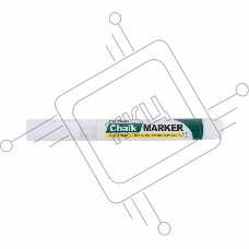 Маркер меловой MunHwa «Chalk Marker» 3 мм, белый, спиртовая основа