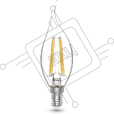 Лампа светодиодная Gauss Basic 1041116T 5.5Вт цок.:E14 свеча 240B 2700K св.свеч.бел.теп. (упак.:3шт)