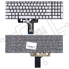 Клавиатура для ноутбука HP Pavilion 15-EG 15-EH серебристая