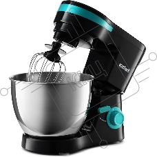 Миксер планетарный Kitfort КТ-3044-4 1000 Вт черный/бирюзовый